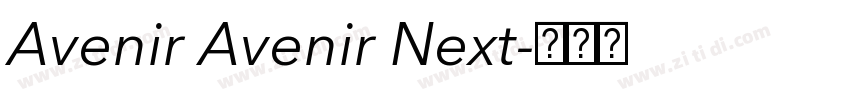 Avenir Avenir Next字体转换